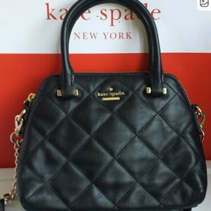 Kate Spade Black Quilted Satchel